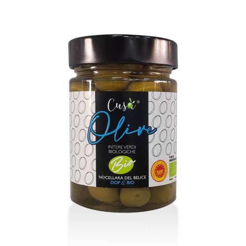 Olive Verdi Intere in Salamoia BIO